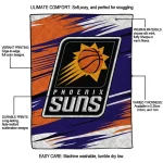 phoenix suns wild lines purple white quilt blanket best selling