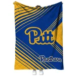 pittsburgh panthers arrow layers royal blue quilt blanket best selling