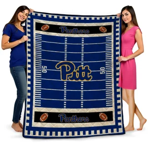 pittsburgh panthers mickey player royal blue quilt blanket best selling