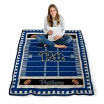 pittsburgh panthers mickey player royal blue quilt blanket best selling