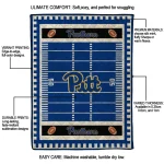 pittsburgh panthers mickey player royal blue quilt blanket best selling