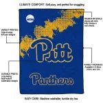 pittsburgh panthers paint trail royal blue quilt blanket best selling