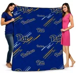 pittsburgh panthers sketch lines royal blue quilt blanket best selling