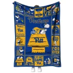 pittsburgh panthers snoopy love royal blue quilt blanket best selling
