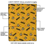 pittsburgh penguins solid classic yellow quilt blanket best selling