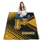 pittsburgh pirates arrow layers black quilt blanket best selling