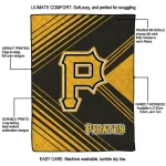 pittsburgh pirates arrow layers black quilt blanket best selling