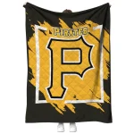 pittsburgh pirates block border black quilt blanket best selling