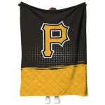 pittsburgh pirates dot illusion black quilt blanket best selling