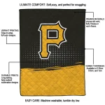 pittsburgh pirates dot illusion black quilt blanket best selling