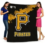 pittsburgh pirates league patch black quilt blanket best selling