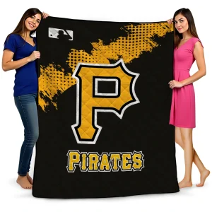 pittsburgh pirates league patch black quilt blanket best selling