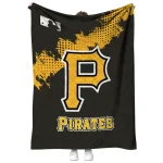 pittsburgh pirates league patch black quilt blanket best selling