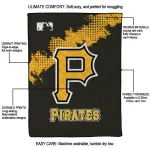 pittsburgh pirates league patch black quilt blanket best selling