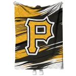 pittsburgh pirates wild lines black white quilt blanket best selling