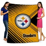 Pittsburgh Steelers Arrow Layers Gold Quilt Blanket 1 pittsburgh steelers arrow layers gold quilt blanket best selling