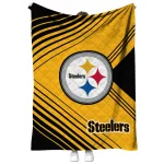 pittsburgh steelers arrow layers gold quilt blanket best selling