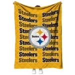 pittsburgh steelers bold red gold quilt blanket best selling