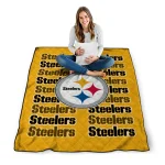 pittsburgh steelers bold red gold quilt blanket best selling