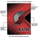 portland trail blazers arrow layers red quilt blanket best selling
