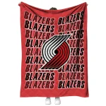portland trail blazers bold red quilt blanket best selling