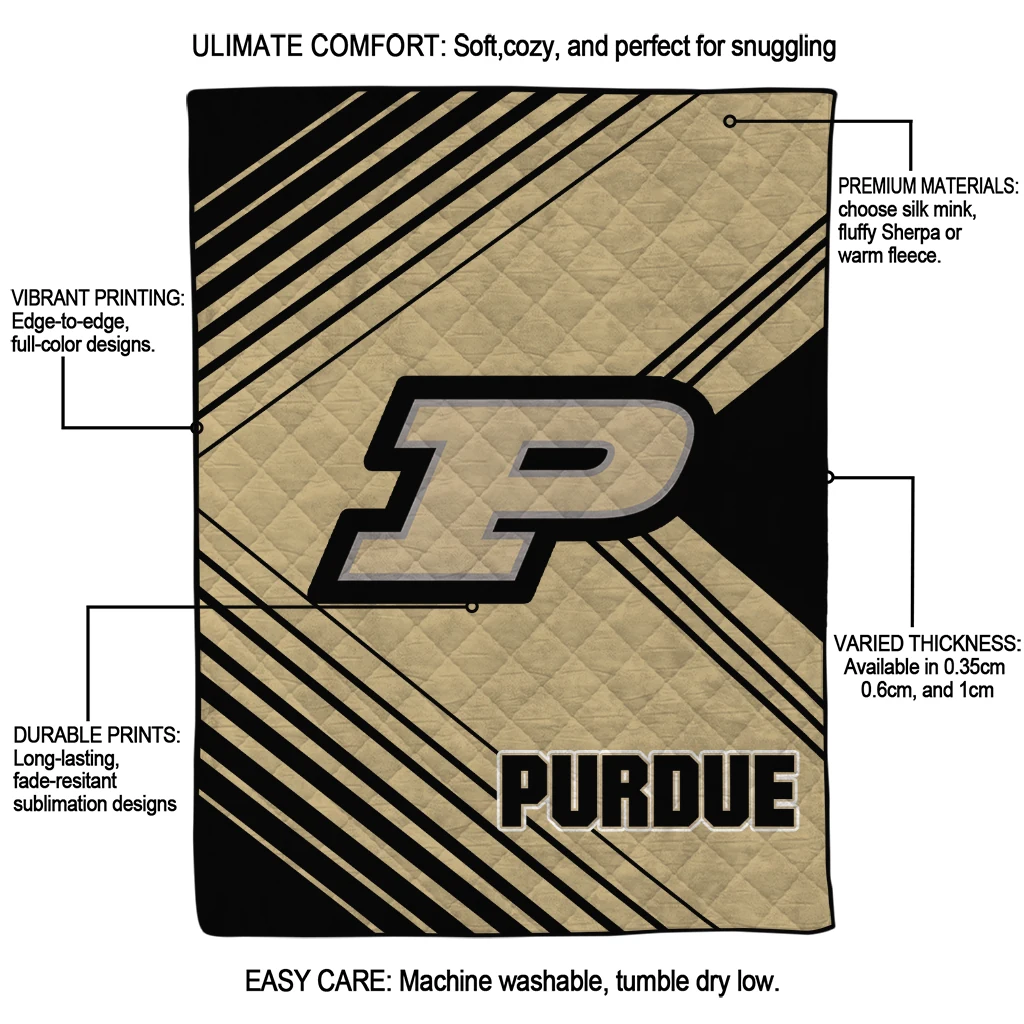 purdue boilermakers arrow layers gold quilt blanket latest model purdue boilermakers arrow layers gold quilt blanket latest model