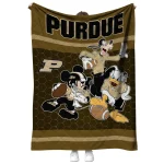 purdue boilermakers disney football gold quilt blanket best selling