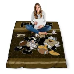 purdue boilermakers disney football gold quilt blanket best selling