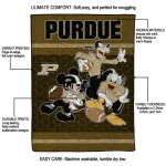 purdue boilermakers disney football gold quilt blanket best selling