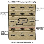 purdue boilermakers handdrawn stripes gold quilt blanket best selling