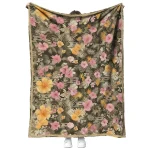 purdue boilermakers hibiscus foliage gold quilt blanket best selling