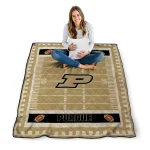 purdue boilermakers mickey player gold quilt blanket best selling