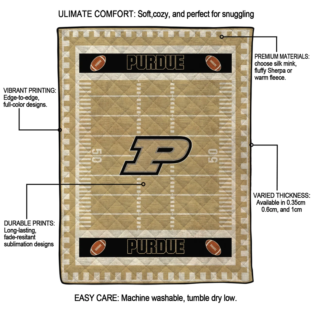 purdue boilermakers mickey player gold quilt blanket latest model purdue boilermakers mickey player gold quilt blanket latest model