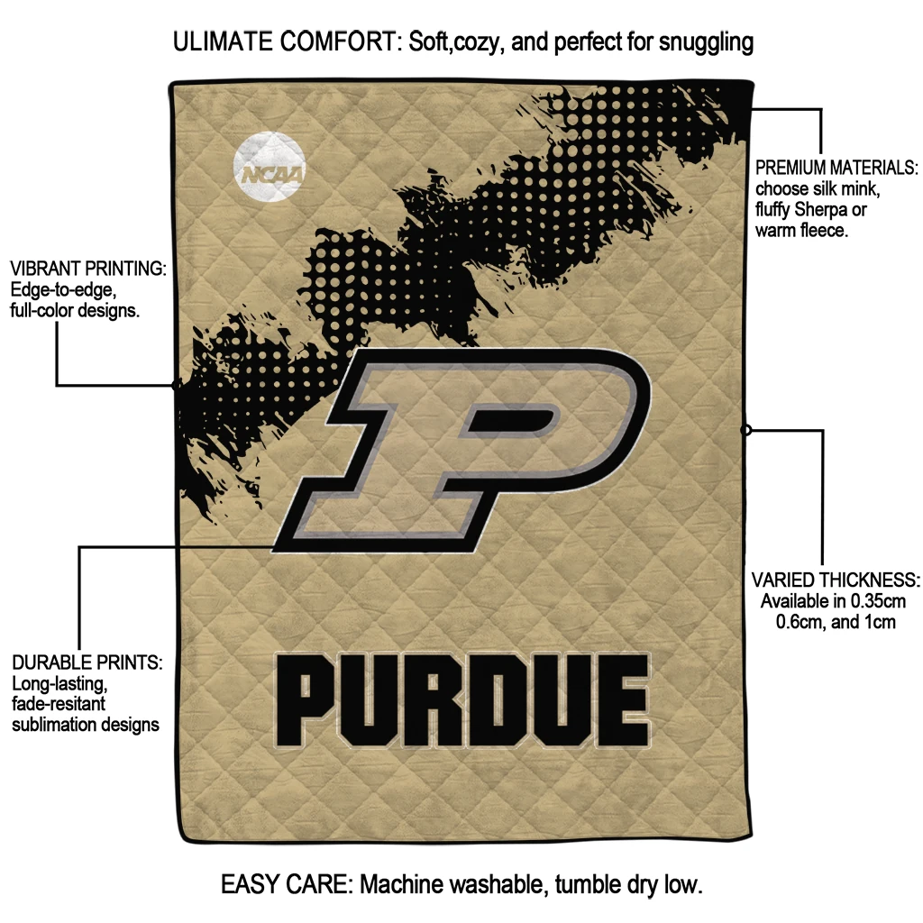 purdue boilermakers paint trail gold quilt blanket latest model purdue boilermakers paint trail gold quilt blanket latest model