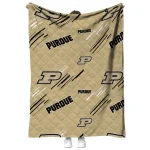 purdue boilermakers sketch lines gold quilt blanket best selling