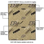 purdue boilermakers sketch lines gold quilt blanket best selling