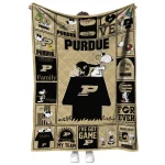 purdue boilermakers snoopy love gold quilt blanket best selling