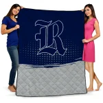 rice owls dot illusion navy blue quilt blanket best selling