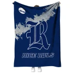 rice owls paint trail navy blue quilt blanket best selling