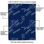 rice owls sketch lines navy blue quilt blanket best selling