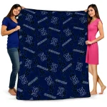 rice owls solid classic navy blue quilt blanket best selling