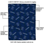 rice owls solid classic navy blue quilt blanket best selling