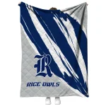 rice owls stroke art navy blue white quilt blanket best selling