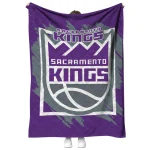 sacramento kings block border purple quilt blanket best selling
