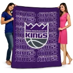 sacramento kings bold red purple quilt blanket best selling