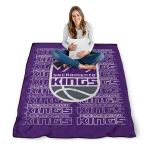 sacramento kings bold red purple quilt blanket best selling