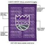 sacramento kings bold red purple quilt blanket best selling