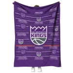 sacramento kings handdrawn stripes purple quilt blanket best selling