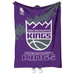 sacramento kings nba grunge purple quilt blanket best selling