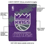 sacramento kings nba grunge purple quilt blanket best selling